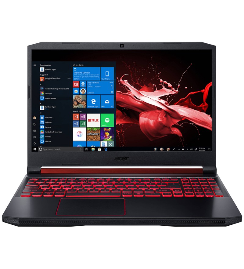 Notebook Acer Nitro 5 (AN515-55-51YS) de 15.6" FHD con Intel Core i5-10300H/8GB RAM/256GB SSD/GeForce GTX 1650 de 4GB/W10 - Obsidian Black