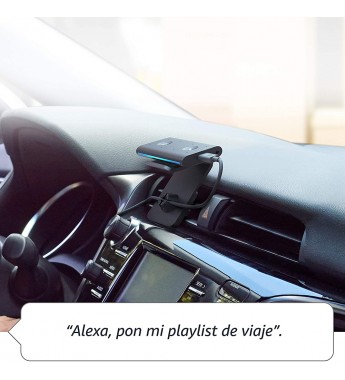  Asistente Vehicular Amazon Echo Auto con Bluetooth/Alexa - Black 