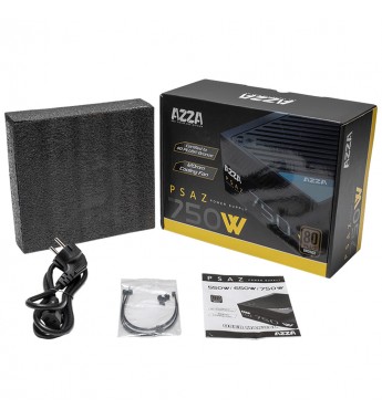 Fuente de Alimentación para PC Azza PSAZ-750W 80 Plus Bronze/750W/Bivolt - Negro