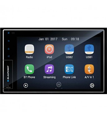 Radio Automotriz Blaupunkt Bogota 950 de 6.8" GPS/Android OS/Bluetooth - Negro