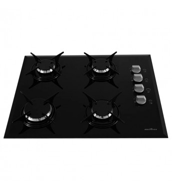 Placa de Cocina Britania BCT4P a Gas/4 Hornallas - Negro