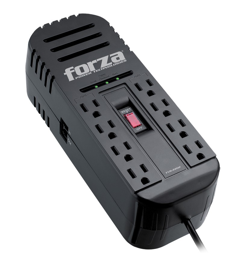 Estabilizador Forza FVR-2202 2200VA/1100W - Negro