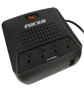 Estabilizador Forza FVR-3002 3000VA/1500W - Negro