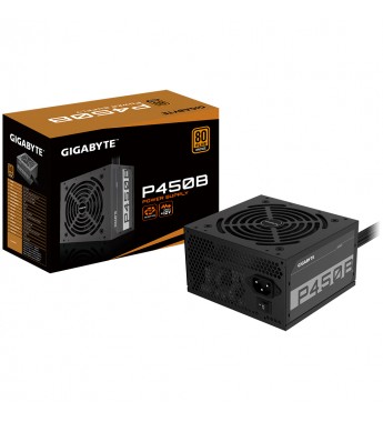 Fuente de Alimentación para PC GIGABYTE GP-P450B 80 Plus Bronze/450W/Bivolt - Negro