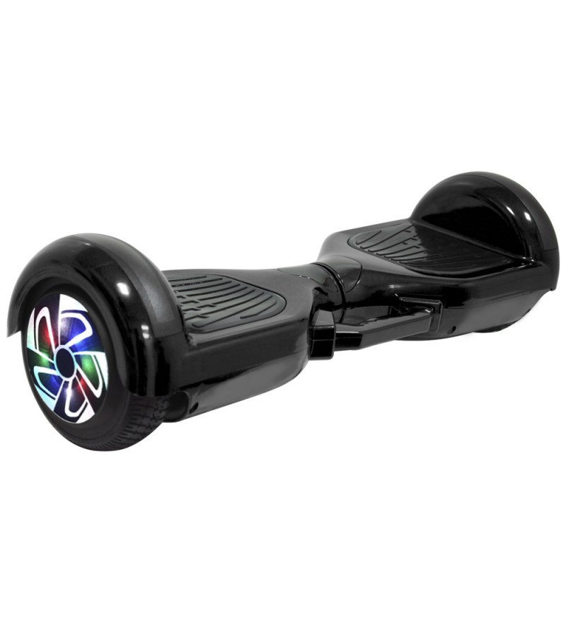 Scooter Eléctrico Interbras 6.5" Luz/Bluetooth - Negro