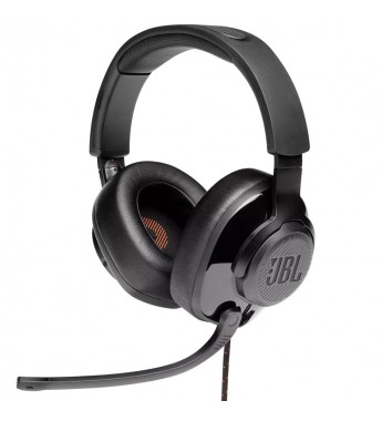 Headset JBL Quantum 200 con Sonido Quantum Signature /Driver de 50 mm /Micrófono Desmontable - Negro