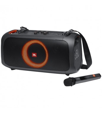 Speaker JBL Party Box On-The-Go con Micrófono Bluetooth/Led RGB/Bivolt - Black