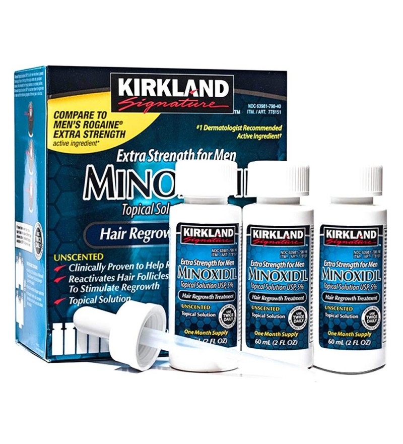 Solución Topica Kirkland Minoxidil (6 Unidades) - 60mL 