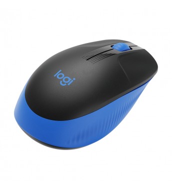 Mouse Inalámbrico Logitech M190 910-005903 1000DPI/3 Botones - Negro/Azul