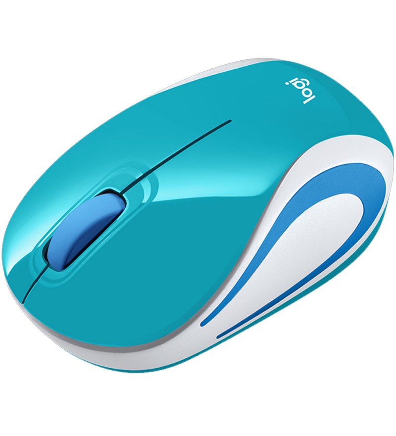 Mouse Óptico Inalámbrico Logitech M187 con 1000DPI - Teal/Blanco