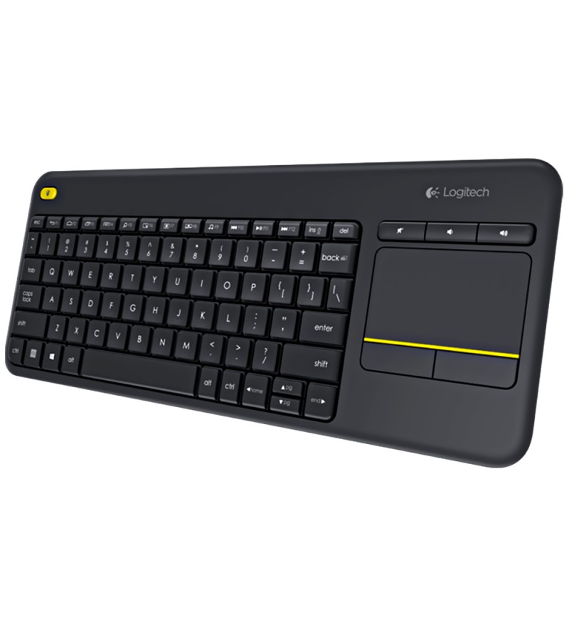 Teclado Inalámbrico Logitech Media K400 Plus 920-007123 con Touchpad (Español) - Negro