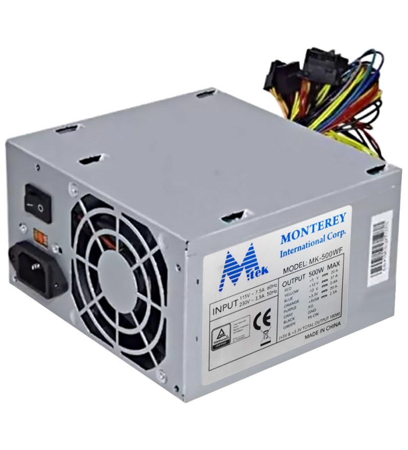 Fuente de Alimentación para PC Mtek MK-500WF/500W 