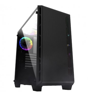 Gabinete Gamer Mtek MK220 Mid Tower/2 Fan- Negro