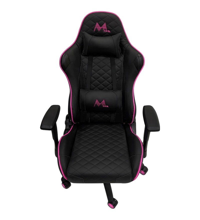 Silla Gamer Mtek MK01-P - Negro/Rosa