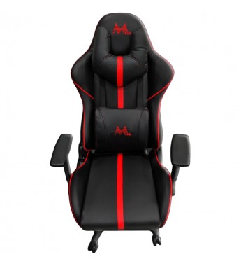 Silla Gamer Mtek MK02-R - Negro/Rojo