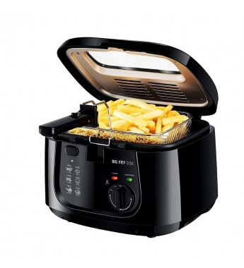 Freidora Eléctrica Mondial Big Fry FT-07 con 1500W/2.5L/220V - Negro/Plata