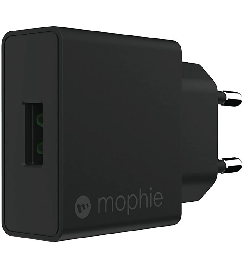 Cargador de Pared Mophie Wall Adapter USB-A/18W - Negro