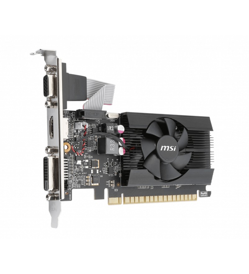 Placa de Video MSI GeForce GT710 2GB DDR3/64 bits/DVI-D/HDMI/VGA