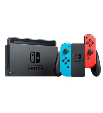 Consola Portátil Nintendo Switch HAD-S-KABAH (JPN) con Wi-Fi/Bluetooth/HDMI Bivolt - Azul Neón/Rojo Neón