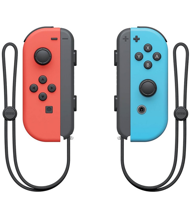 Control Nintendo Switch Joy-Con L/R HAC-A-JAEAA con Correa - Neon Blue/Red (Caja Fea)