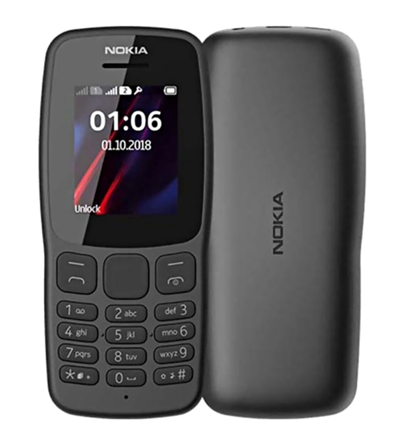 Celular Nokia 106 TA-1114 2G DS 4GB TFT de 1.8" - Grey