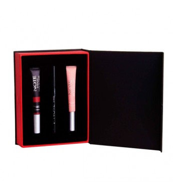 Note Kit Get Lippy 3 Piezas- Ultra Rich color Lip Pencil/Mineral Matte Lip Cream/BB Lip Corrector