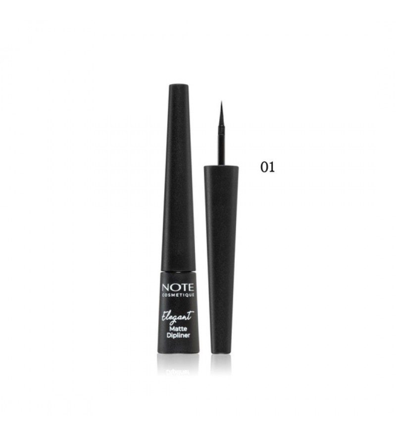 Delineador Note Elegant Matte Dipliner - 01 Coal Black 2,5ml