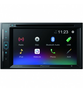 Reproductor DVD Automotriz Pioneer AVH-A245BT Pantalla de 6.2" con Bluetooth/USB - Negro