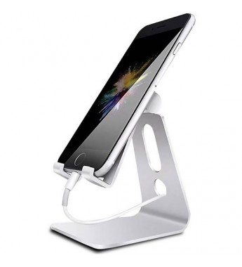 Soporte para Smartphones y Tablet Quanta QTSCM10 hasta 10" - Plateado