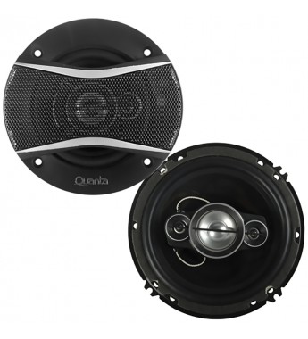 Parlante de 6" Quanta QTALF25 de 4 Vías Coaxial/25W - Negro