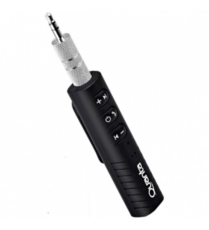 Receptor de Audio Quanta QTRABT10 con Bluetooth/Microfono/Jack 3.5mm - Negro