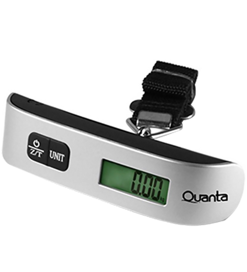 Balanza Digital de Equipaje QUANTA QTBPD81i Display LCD/50Kg - Plateado/Negro