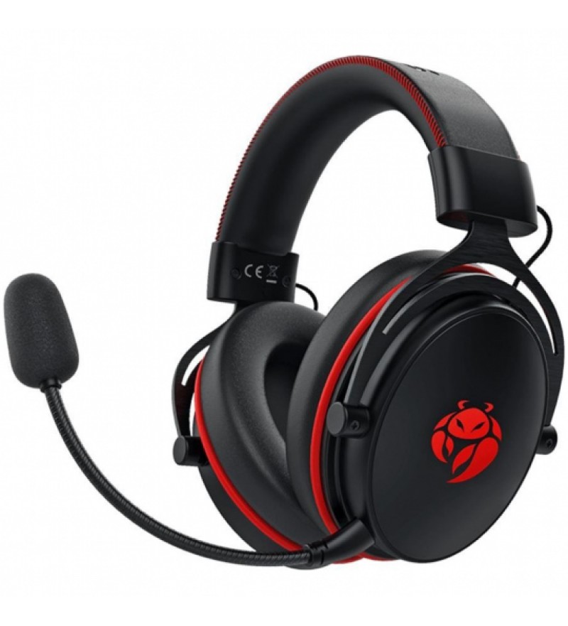 Headset Gaming KRAB Bloodstone KBGH50 Micrófono Removible/53mm - Negro/Rojo