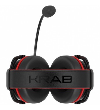 Headset Gaming KRAB Bloodstone KBGH50 Micrófono Removible/53mm - Negro/Rojo