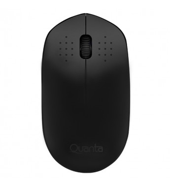 Mouse Óptico Inalámbrico Quanta QTMSS10 1600DPI (Click Silencioso) - Negro