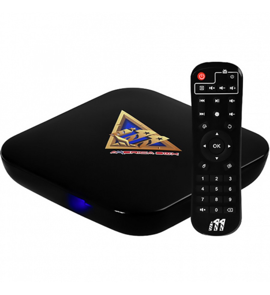 Tv Box America Box i11 4K UHD con 2/8GB Wi-Fi/Android/Bivolt - Negro
