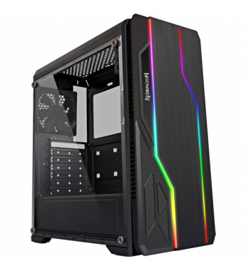 Gabinete Gaming Redragon Devastator GC-550 con Cooler/RGB/Mid-Tower - Negro