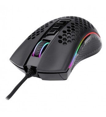 Mouse Gaming Redragon Storm Elite M988-RGB/16000DPI Ajustable/8 botones - Negro 