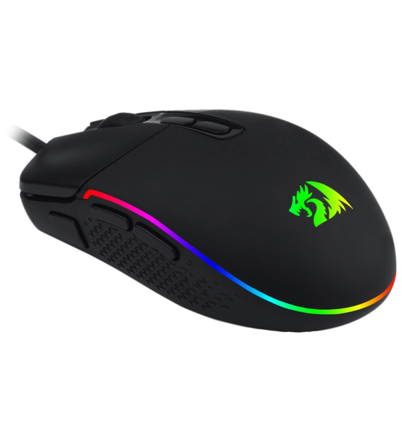 Mouse Gaming Redragon Invader M719-RGB/10000DPI Ajustable/8 Botones - Negro