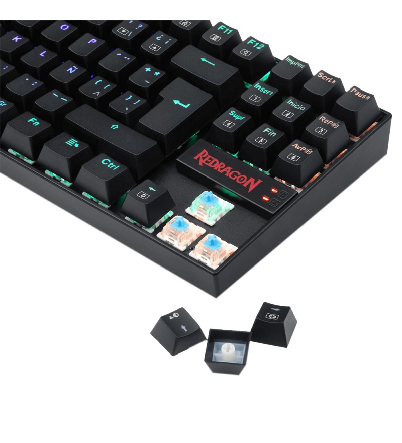 Teclado Gaming Redragon Kumara K552RGB-1 Blue Switches/RGB Chroma (Español) - Black