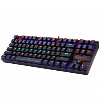 Teclado Gaming Redragon Kumara K552-KR/Backlight Rainbow/Red Switches (Español) - Negro