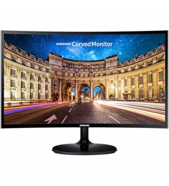 Monitor LED Curvo Samsung de 27" FHD LC27F390FHLXZX HDMI/VGA - Negro 