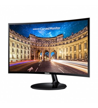 Monitor LED Curvo Samsung de 27" FHD LC27F390FHLXZX HDMI/VGA - Negro 