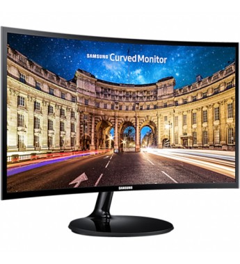 Monitor LED Curvo Samsung de 27" FHD LC27F390FHLXZX HDMI/VGA - Negro 