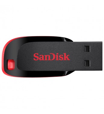 Pendrive SanDisk Cruzer Blade SDCZ50-064G-B35 de 64GB USB - Negro/Rojo