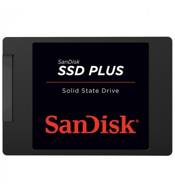  SSD 2-5" SanDisk Plus SDSSDA-1T00-G27 de 1TB hasta 535MB/s de Lectura - Negro