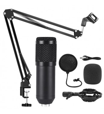 Kit Micrófono Satellite A-MK05 para Streamer - Negro