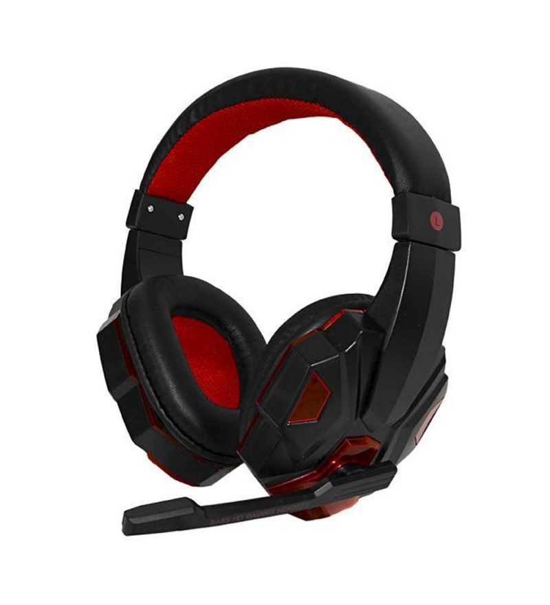 Headset Gaming Satellite AE-327R Omnidireccional/40mm - Negro/Rojo