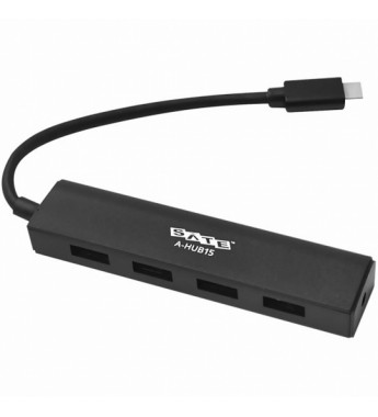 Hub USB Satellite A-HUB15 con 4 Puertos USB 3.0 - Negro