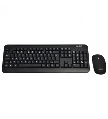 Kit Teclado + Mouse Inalámbrico Satellite AK-725G Español - Negro